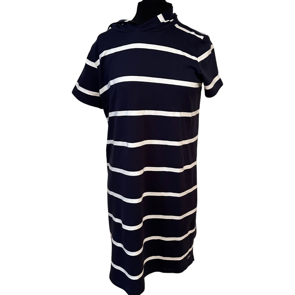 Vineyard Vines Navy & White Striped Hooded Cover-Up Dress – Women's Medium